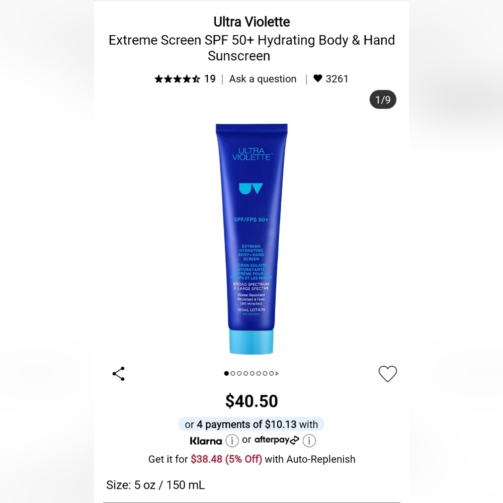 Ultra Violette Blue Extreme Hydrating Screen